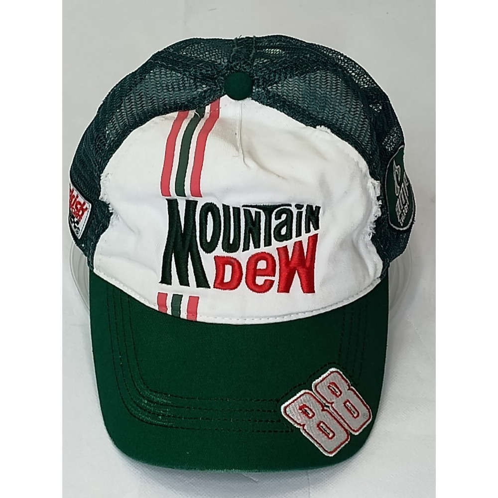 88 DALE JARRETT JR MOUNTAIN DEW Cap hat CAR RACER‎ NEVER WARN📸SEE PICS📸
